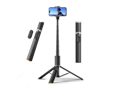 Tech-Protect L08S Bluetooth Selfie Stick with Remote Control, Tripod up to 141cm - Black Tech-Protect L08S Bluetooth Selfie Stick with Remote Control, Tripod up to 141cm - Black