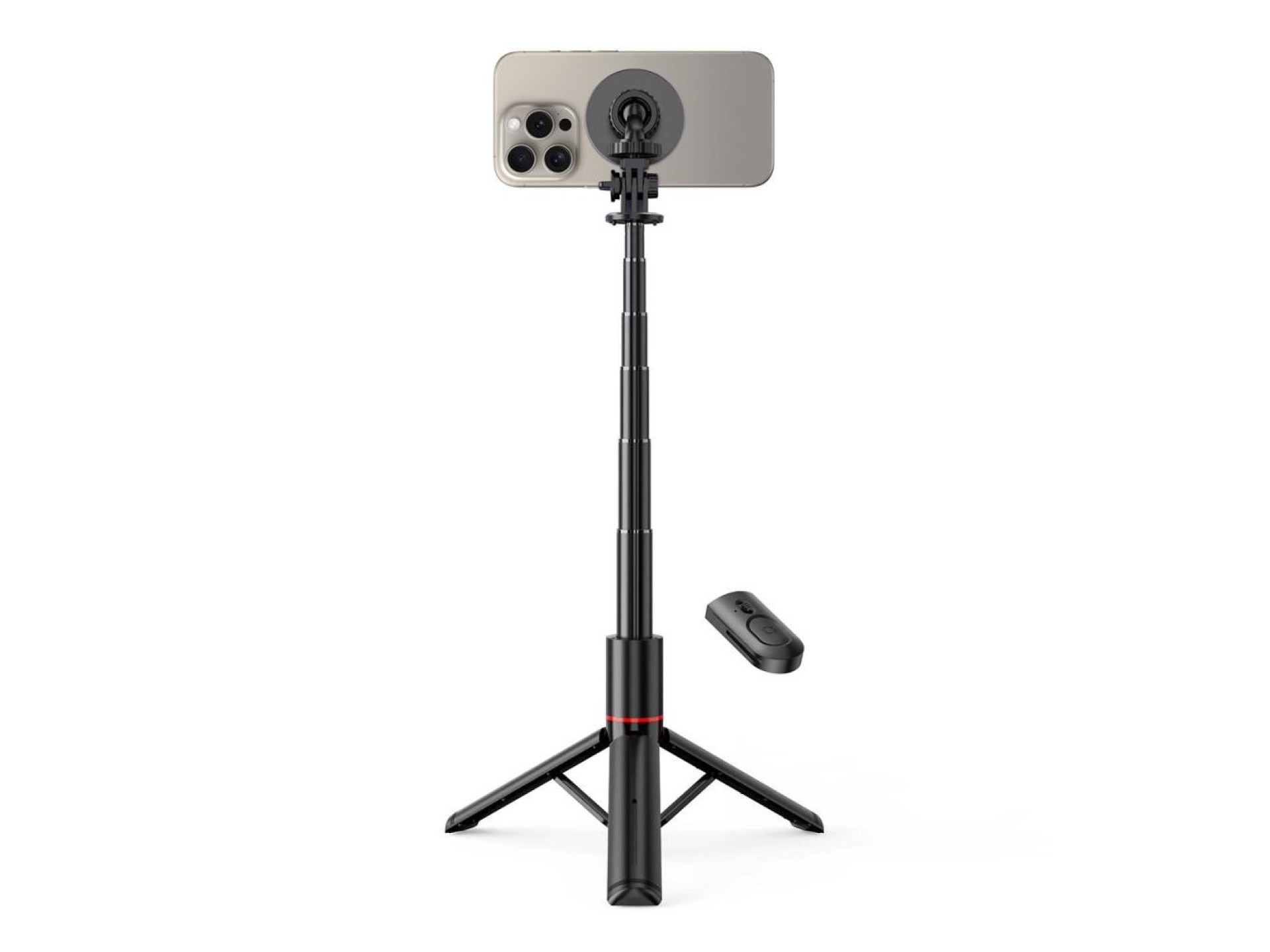 Bastão de selfie magnético Tech-Protect L06S com Bluetooth, MagSafe, controle remoto, tripé de até 8
