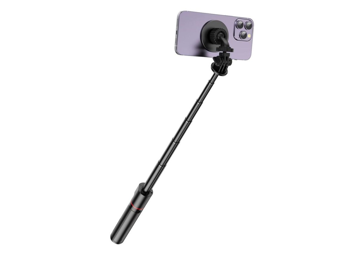 Bastão de selfie magnético Tech-Protect L06S com Bluetooth, MagSafe, controle remoto, tripé de até 8