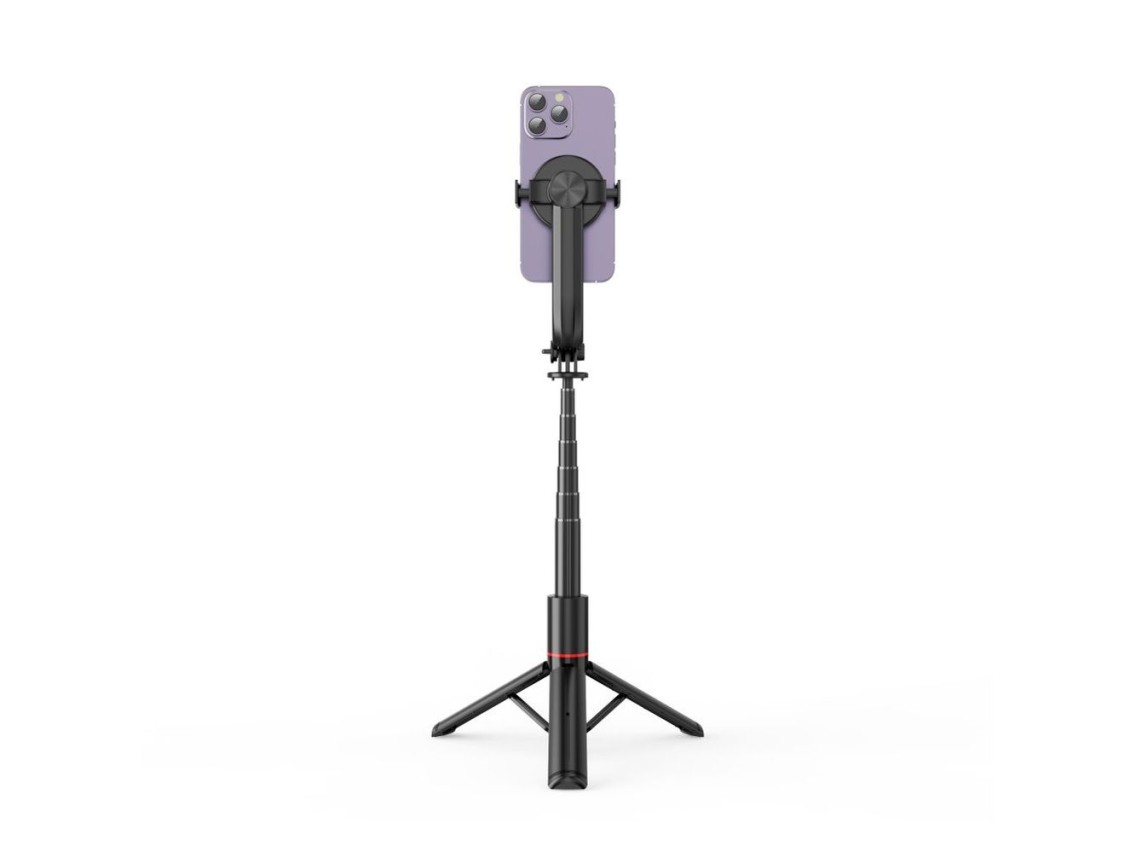 Bastão de selfie Bluetooth Tech-Protect L04S com tripé, alcance de até 95 cm e rotação de 360° - Pre