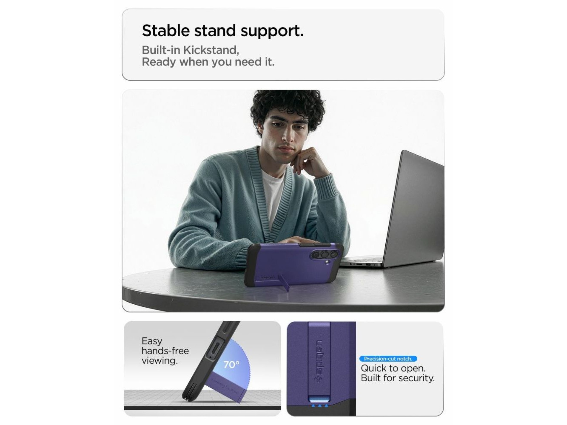 Spigen Tough Armor Mag MagSafe Case for Samsung Galaxy S26+ - Purple