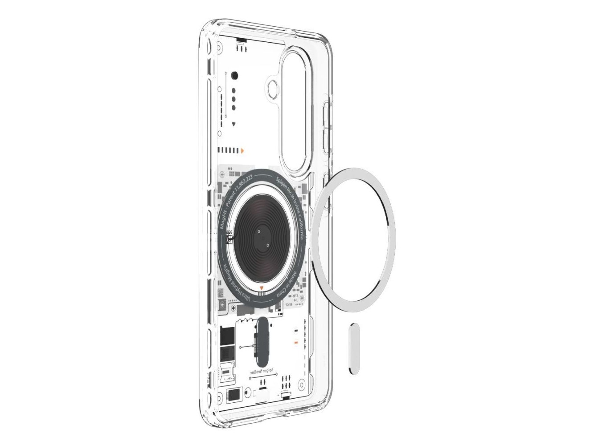 Funda Spigen Ultra Hybrid MagSafe para Samsung Galaxy S26+ Neo One - Transparente