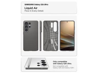 Funda Spigen Liquid Air para Samsung Galaxy S26 Ultra - Gris