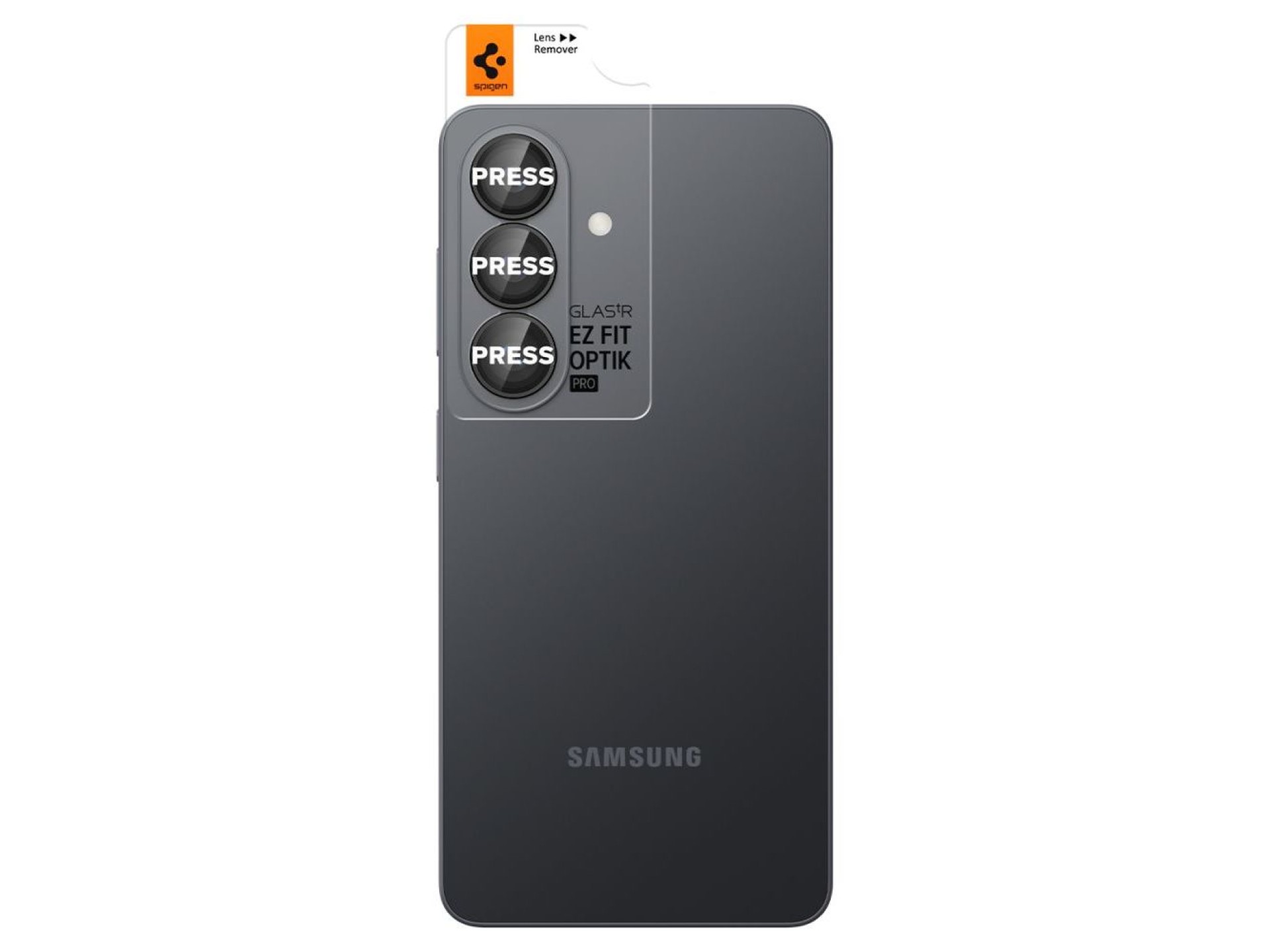 Spigen Glas.Tr Ez Fit Optik Pro HD Camera Cover (pacote com 2) para Samsung Galaxy S26+ - Preto