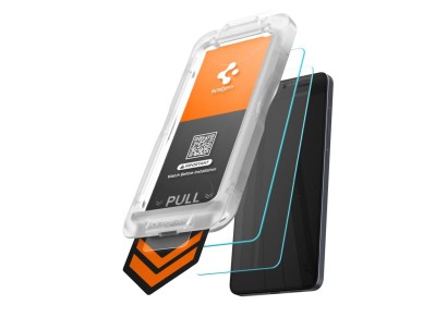 Paquete de 2 protectores de pantalla de vidrio templado Spigen Glas.Tr Ez Fit Pro HD para Samsung Ga