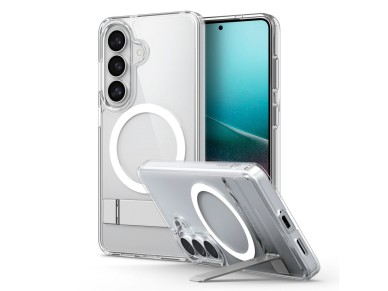 Funda Spigen Ultra Hybrid S Mag MagSafe para Samsung Galaxy S26+ - Transparente y blanca