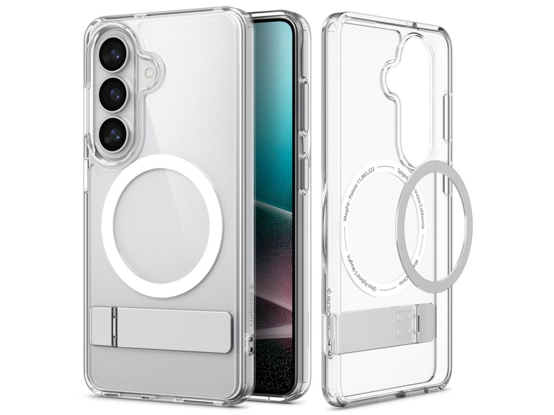 Funda Spigen Ultra Hybrid S Mag MagSafe para Samsung Galaxy S26+ - Transparente y blanca