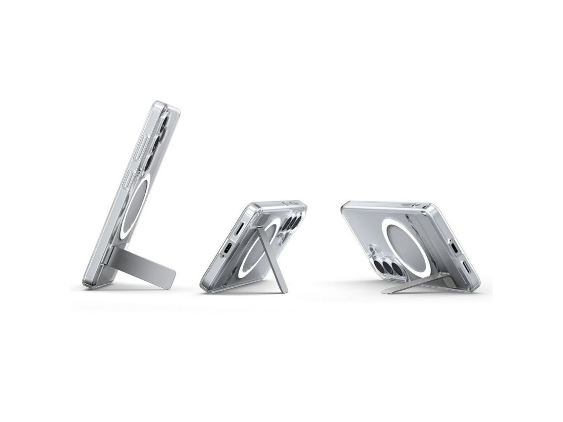 Funda Spigen Ultra Hybrid S Mag MagSafe para Samsung Galaxy S26+ - Transparente y blanca