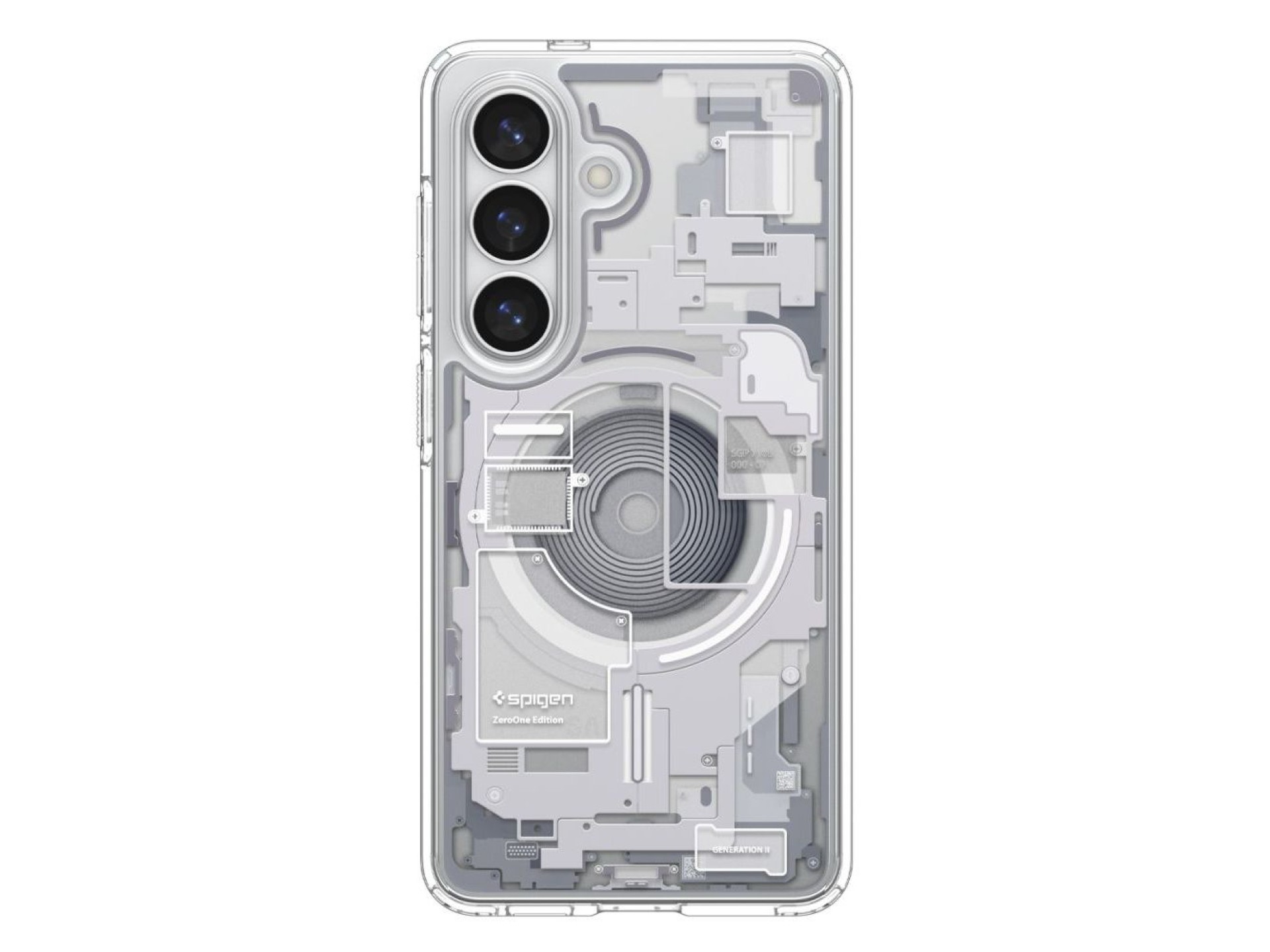 Spigen Ultra Hybrid Mag MagSafe Case for Samsung Galaxy S26+ Zero One - Clear and White
