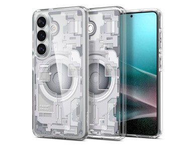 Funda Spigen Ultra Hybrid MagSafe para Samsung Galaxy S26+ Zero One - Transparente y blanca Funda Spigen Ultra Hybrid MagSafe para Samsung Galaxy S26+ Zero One - Transparente y blanca