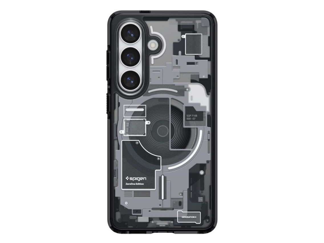 Spigen Ultra Hybrid Mag MagSafe Case for Samsung Galaxy S26+ Zero One - Clear Black