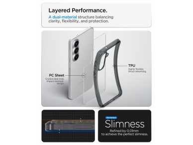 Funda Spigen Ultra Hybrid para Samsung Galaxy S26+ - Semitransparente