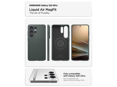 Funda Spigen Liquid Air Mag MagSafe para Samsung Galaxy S26 Ultra - Verde