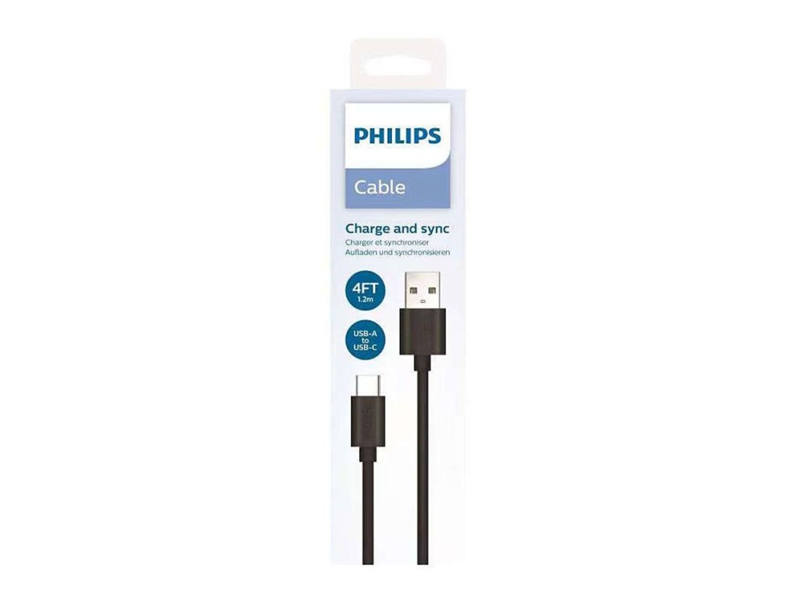 Type c fast cable black dlc3104a/00 philips