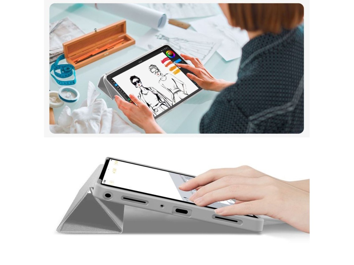 Capa TechProtect SmartCase para Samsung Galaxy Tab A9+ / A11+ Plus 11.0 X210 / X215 / X216 / X230 /