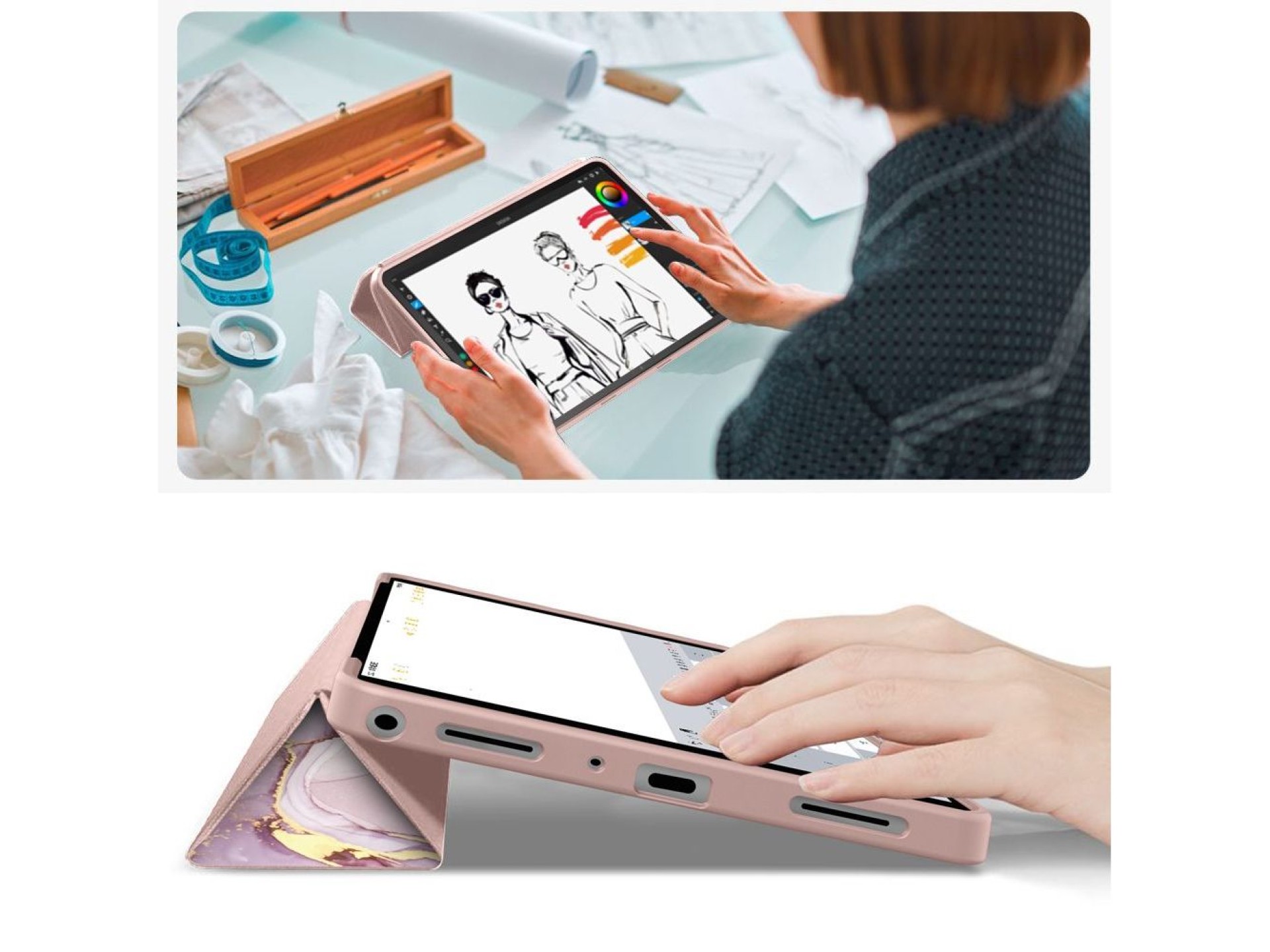 Capa TechProtect SmartCase para Samsung Galaxy Tab A9+ / A11+ Plus 11.0 X210 / X215 / X216 / X230 /