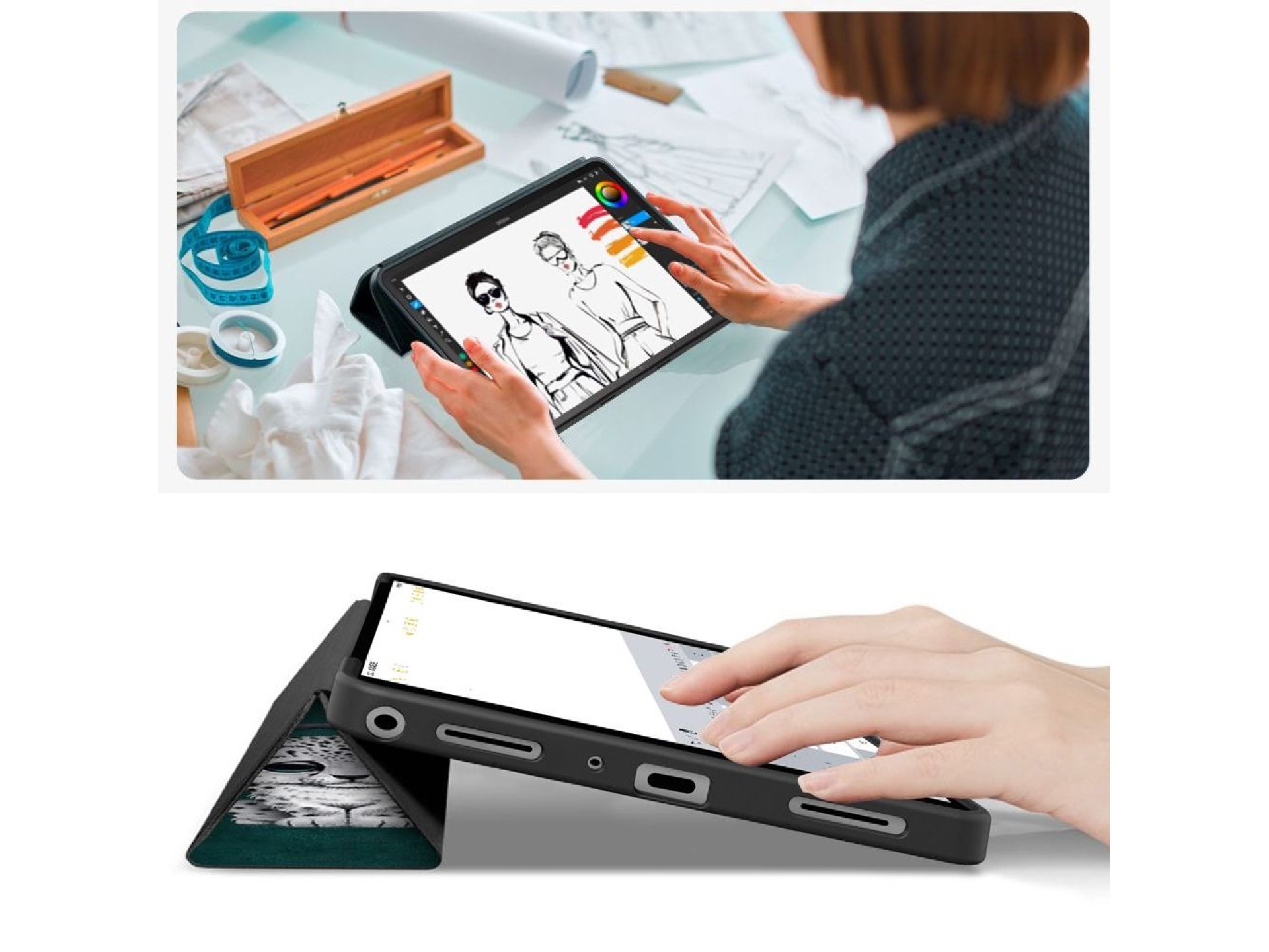 Capa TechProtect SmartCase para Samsung Galaxy Tab A9+ / A11+ Plus 11.0 X210 / X215 / X216 / X230 /