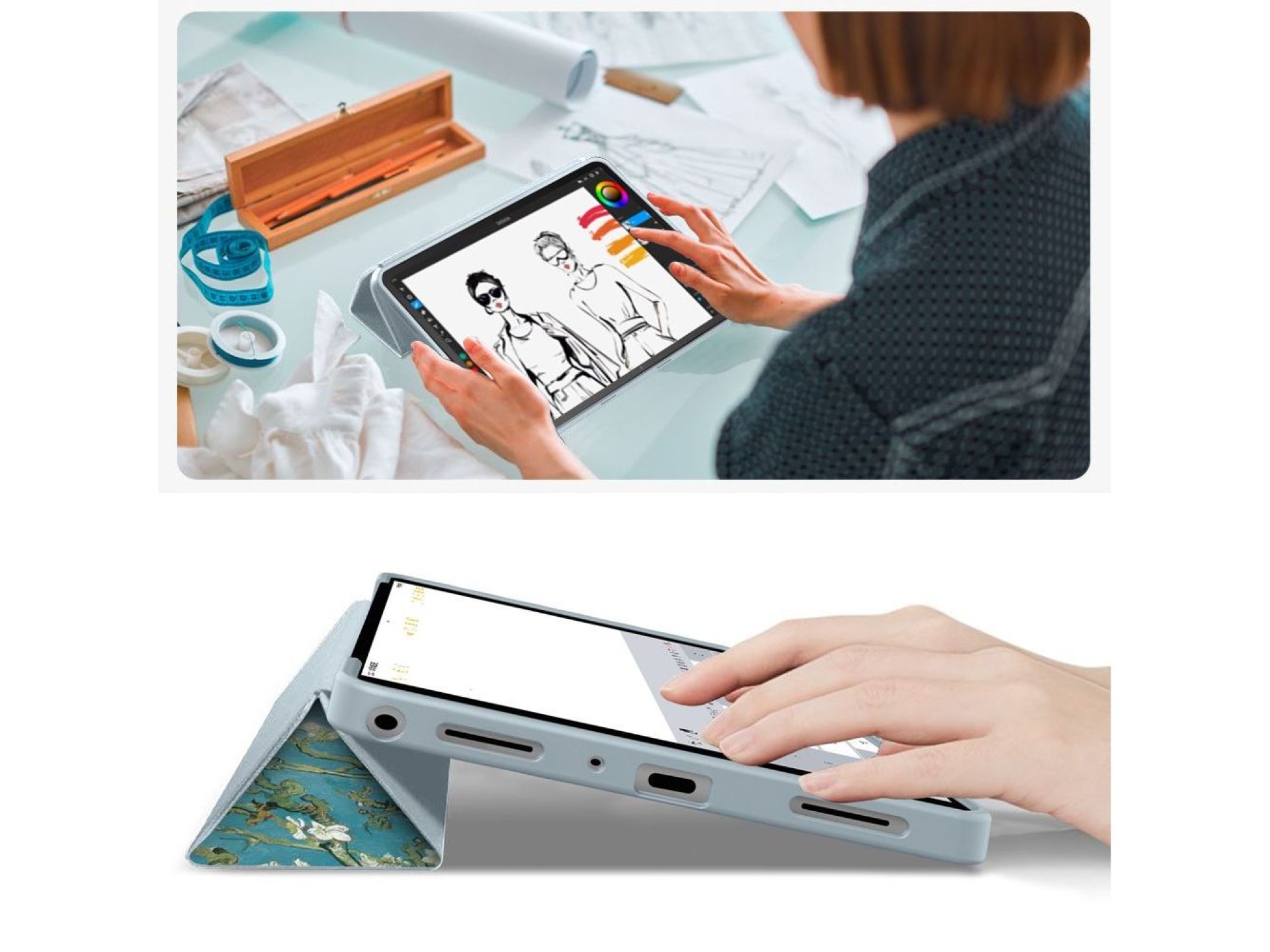 Capa TechProtect SmartCase para Samsung Galaxy Tab A9+ / A11+ Plus 11.0 X210 / X215 / X216 / X230 /