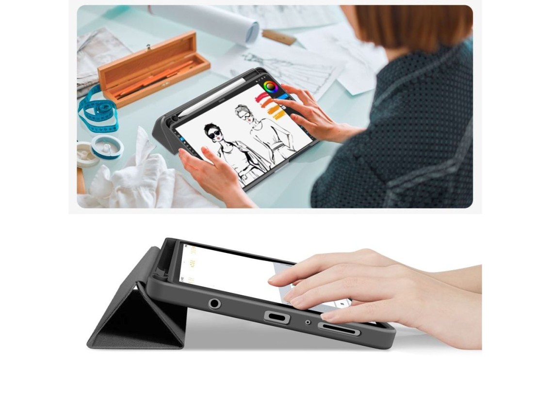 Capa Tech-Protect SC Pen Canvas para Samsung Galaxy Tab A9+ / A11+ Plus 11.0 X210 / X215 / X216 / X2