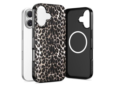 Tech-Protect Lamano MagSafe case for iPhone 17 - black and brown Tech-Protect Lamano MagSafe case for iPhone 17 - black and brown