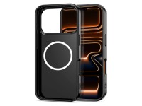Capa Tech-Protect Lamano MagSafe para iPhone 17 Pro - preta e marrom Capa Tech-Protect Lamano MagSafe para iPhone 17 Pro - preta e marrom