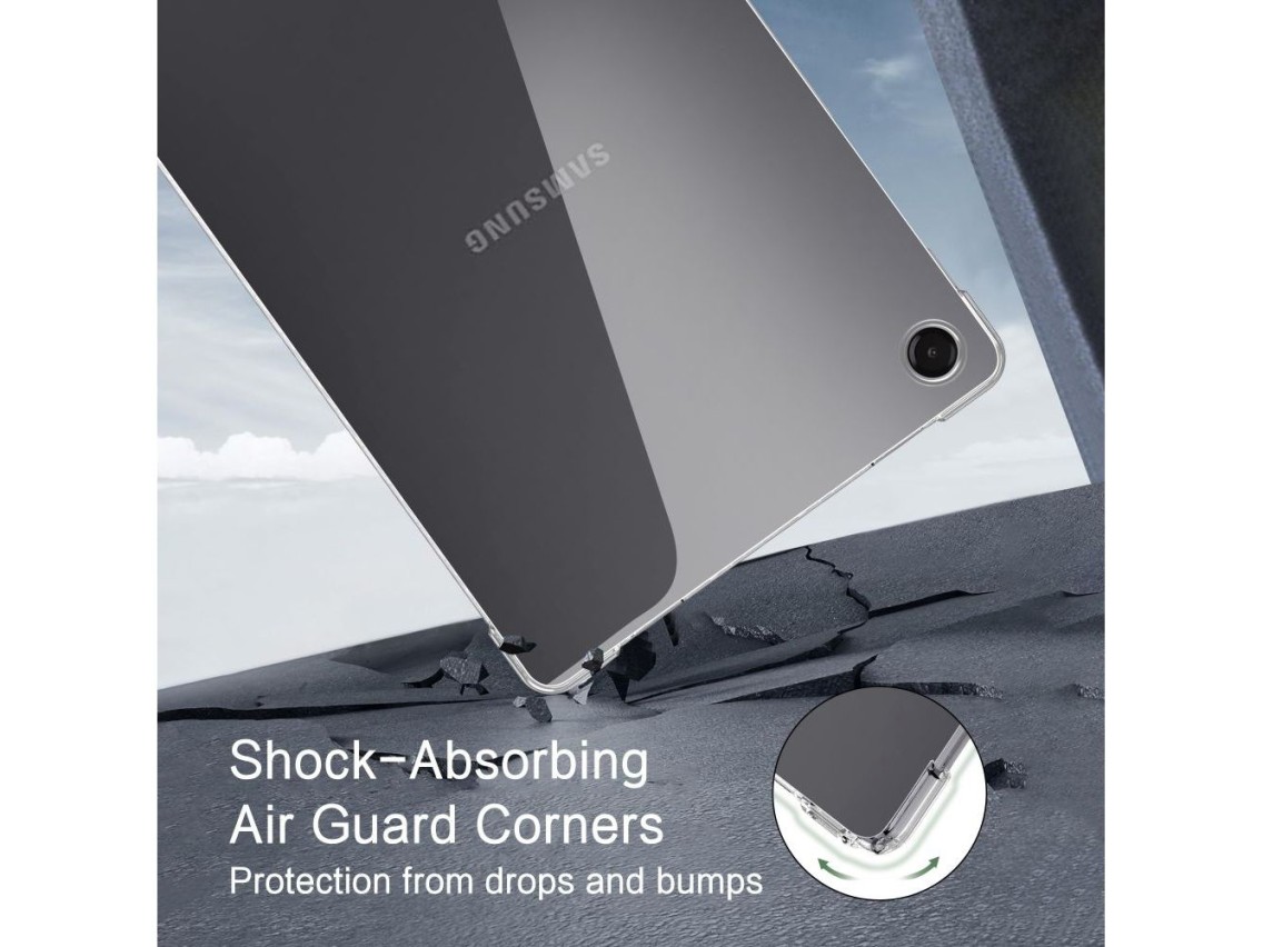 Capa Tech-Protect FlexAir para Samsung Galaxy Tab A9+ / A11+ - Transparente