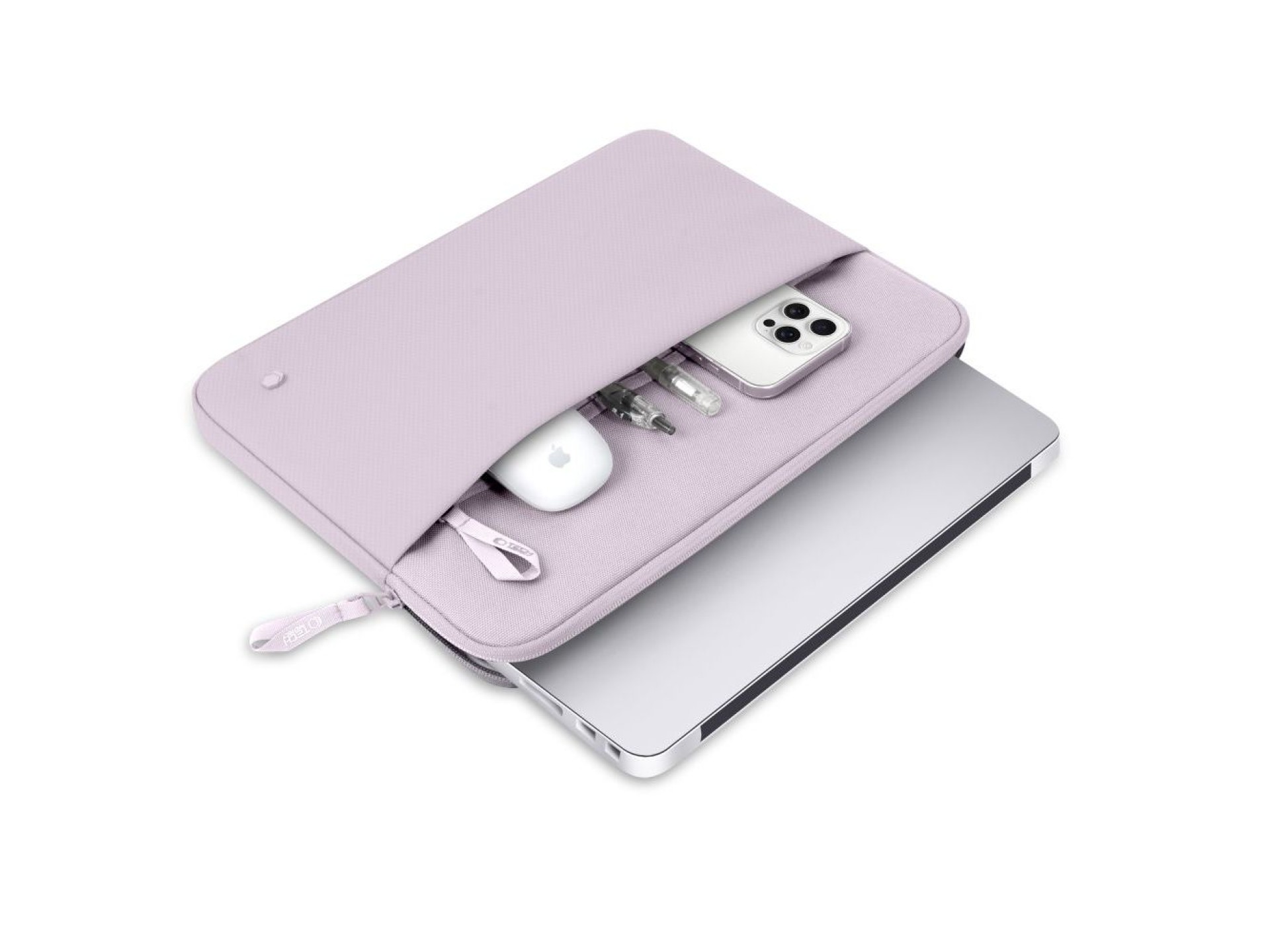 Capa protetora Tech-Protect para laptops de 13 a 14 polegadas - Rosa