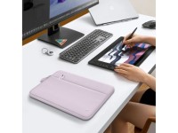 Capa protetora Tech-Protect para laptops de 13 a 14 polegadas - Rosa Capa protetora Tech-Protect para laptops de 13 a 14 polegadas - Rosa