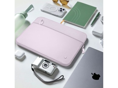 Capa protetora Tech-Protect para laptops de 13 a 14 polegadas - Rosa Capa protetora Tech-Protect para laptops de 13 a 14 polegadas - Rosa