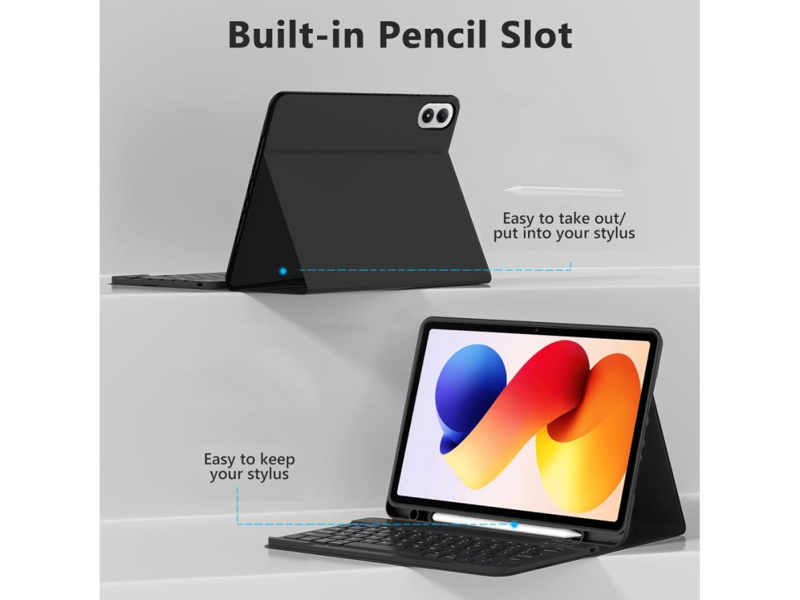 Tech-Protect SC Pen Case for Xiaomi Poco Pad M1 / Redmi Pad 2 Pro 12.1 - Black
