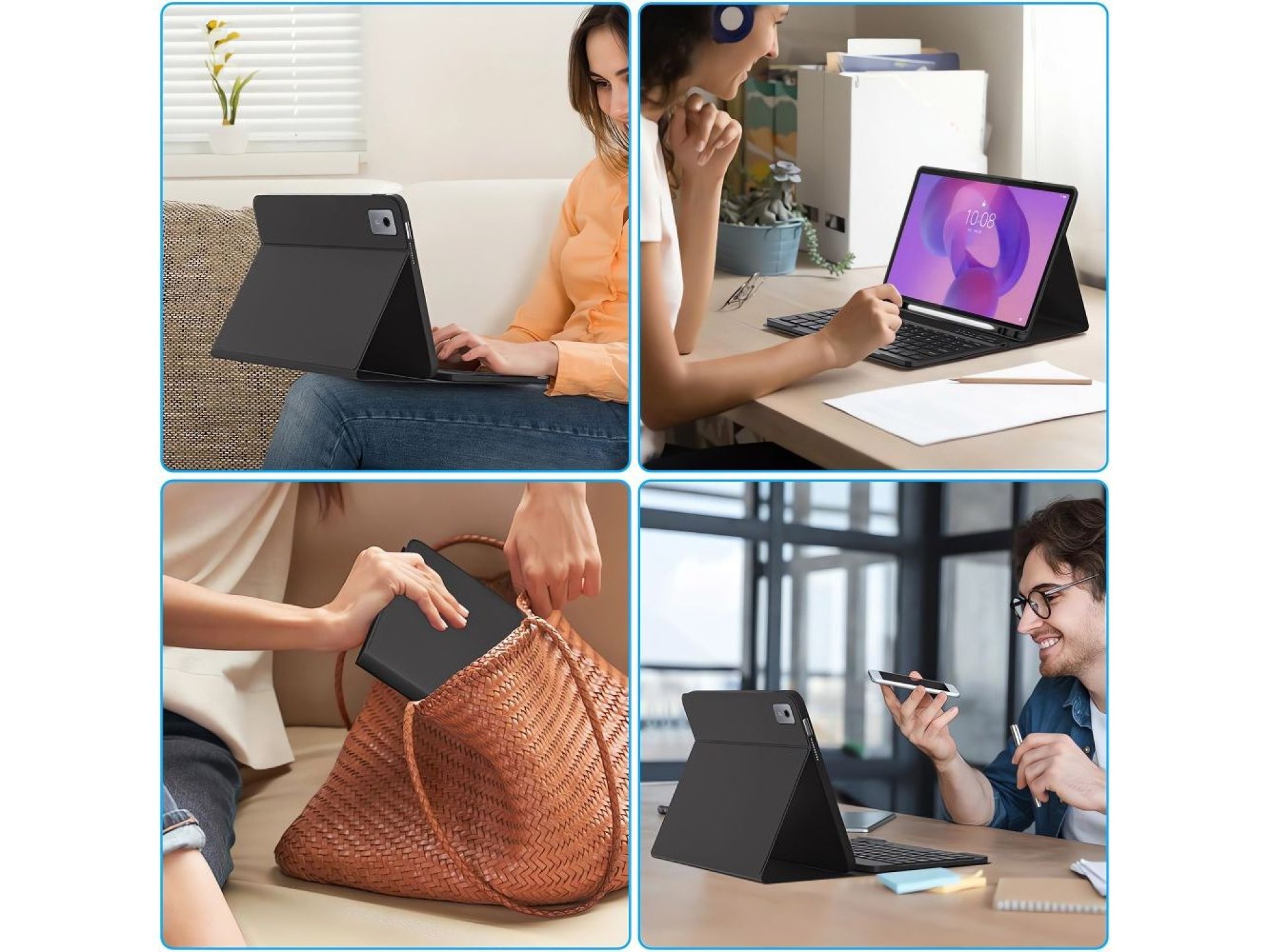 Tech-Protect SC Pen Case for Lenovo Idea Tab Plus 12.1 TB-361 - Black