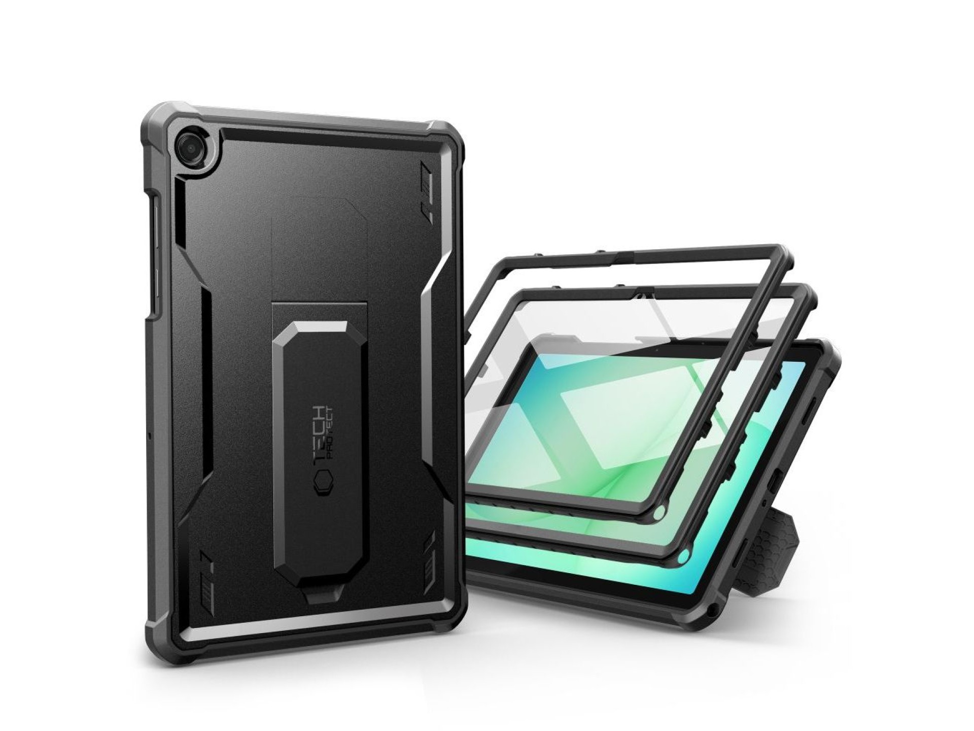 Funda Tech-Protect Kevlar Pro para Samsung Galaxy Tab A9+ / A11+ - Negra