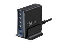 Tech-Protect DC160W-GAN 6-Port 160W Wall Charger - Black