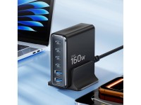 Tech-Protect DC160W-GAN 6-Port 160W Wall Charger - Black