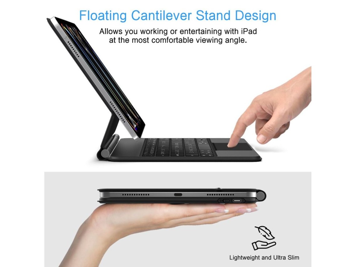 Funda magnética Tech-Protect SmartCase para iPad Pro de 11" (5/6 pulgadas, 2024-2025) - Negra