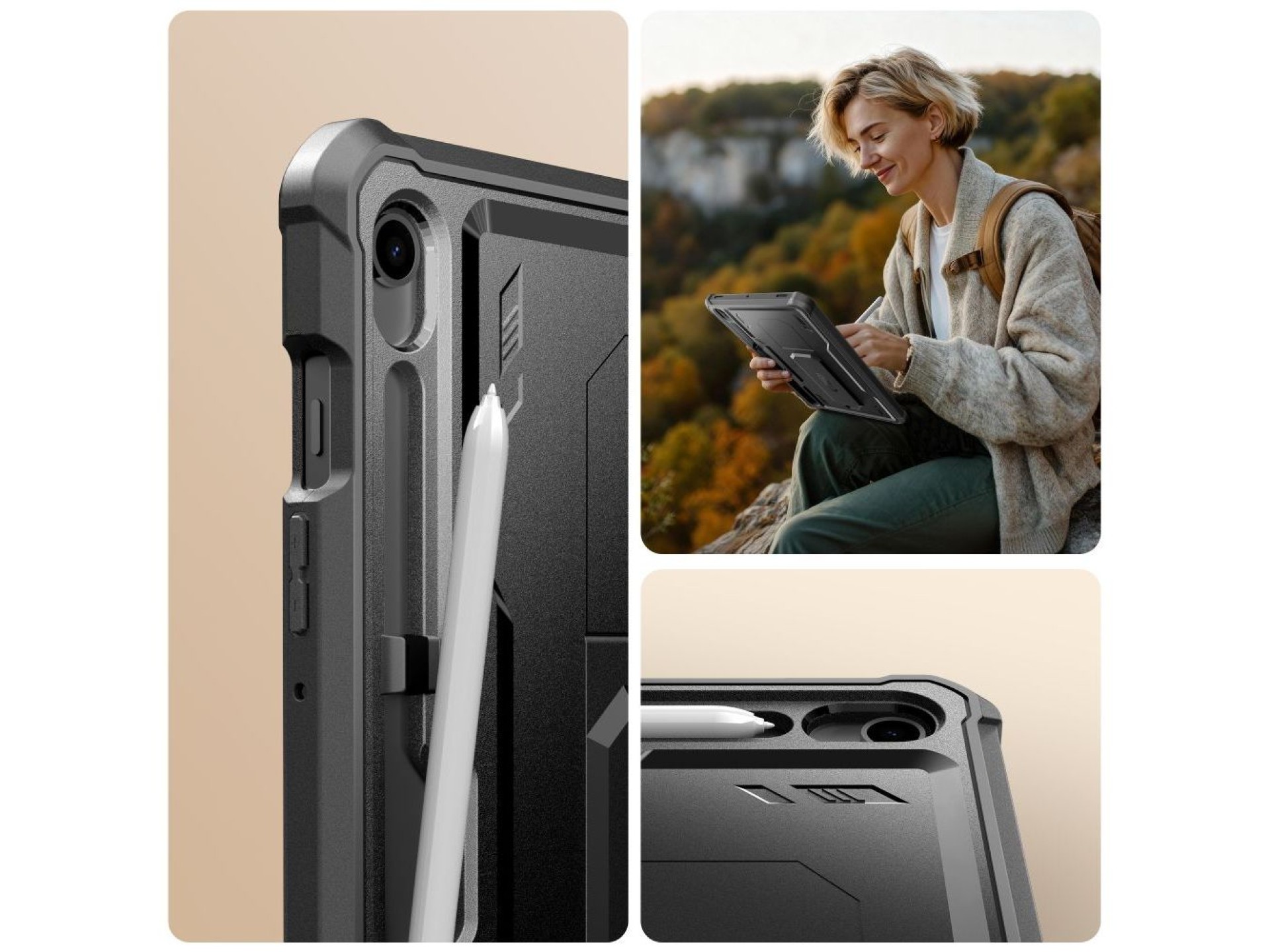 Tech-Protect Kevlar Pro Case for Samsung Galaxy Tab S9 - Black