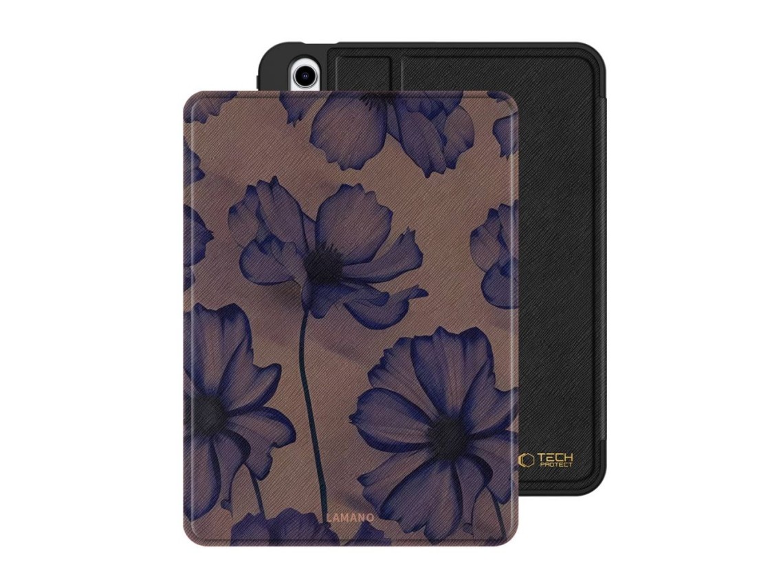 Funda Tech-Protect Lamanona para iPad 10.9" 10/2022 / 11" 11/2025 - Negra