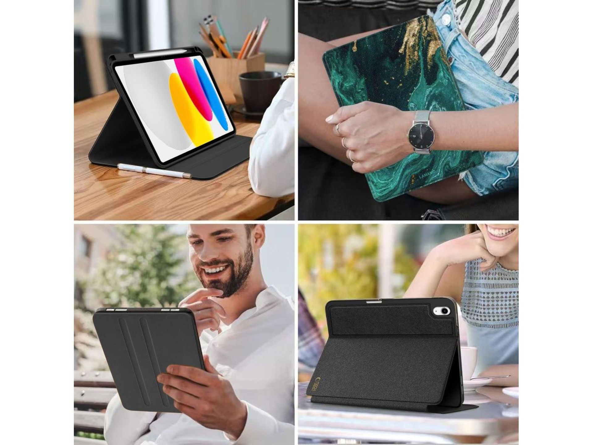 Capa Tech-Protect Lamano para iPad 10.9” (2022) / 11” (2025) - multicolorida