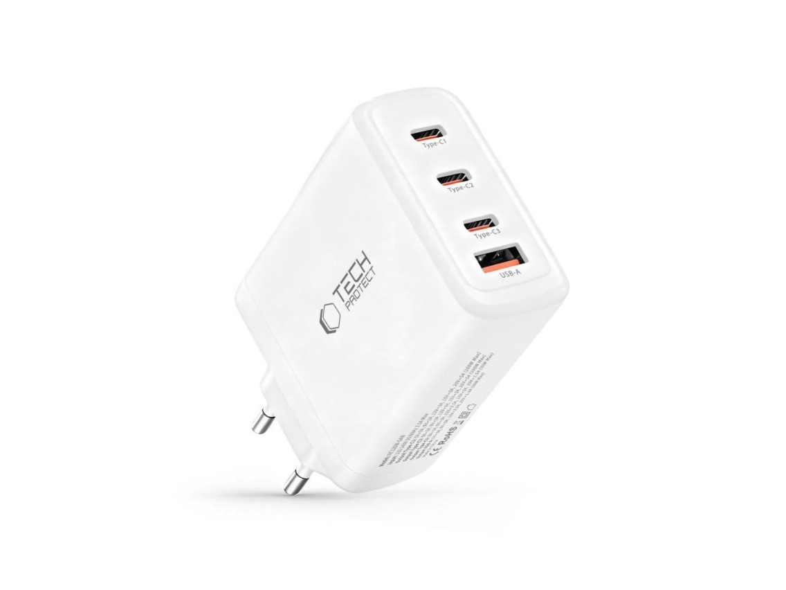 Tech-Protect NC120W-GAN 4-Port 120W Wall Charger - White