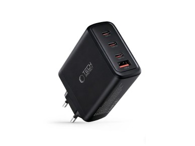 Tech-Protect NC140W-GAN 4-Port 140W Wall Charger - Black Tech-Protect NC140W-GAN 4-Port 140W Wall Charger - Black
