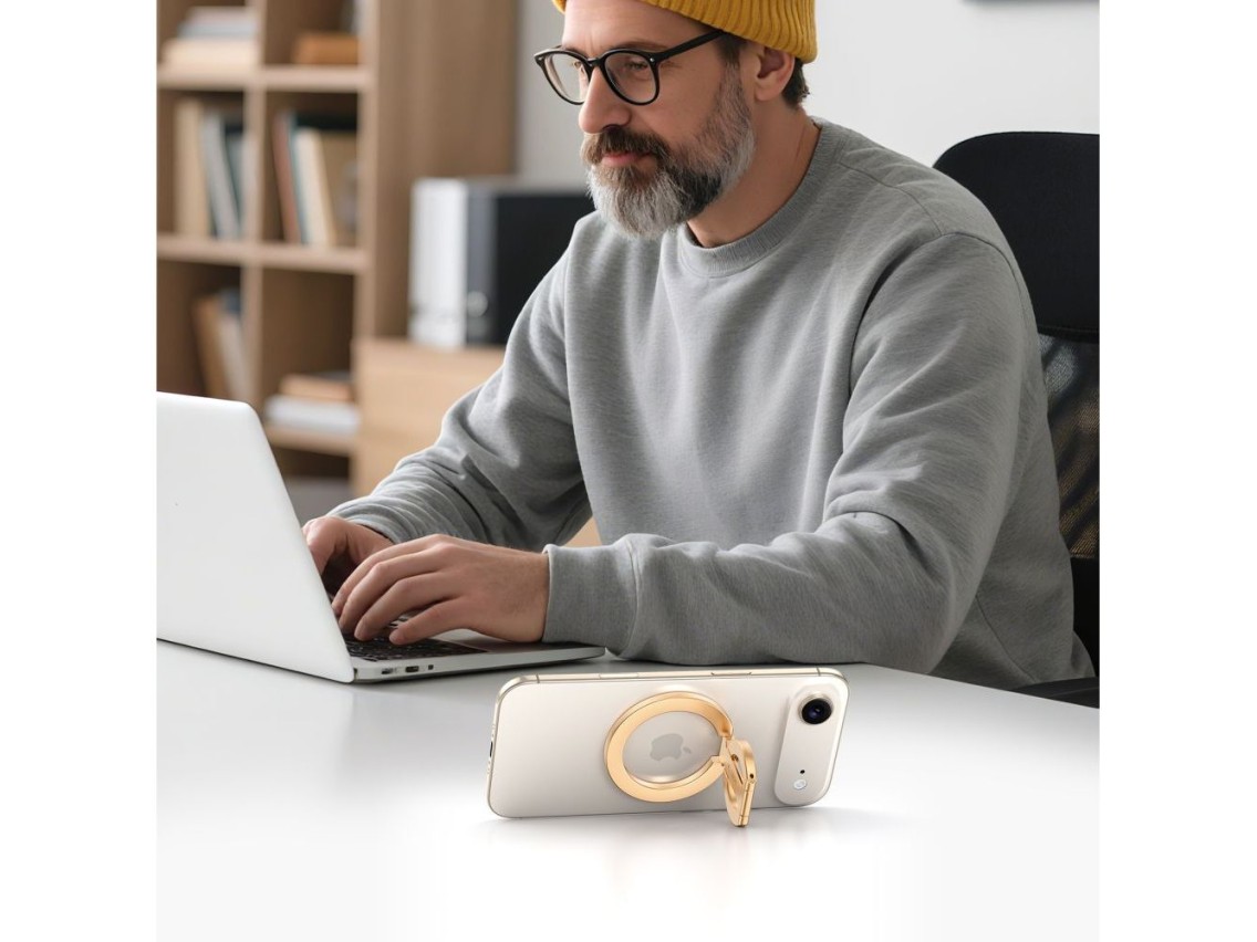 Anel magnético Tech-Protect MMR400 Lamano para celular - Dourado