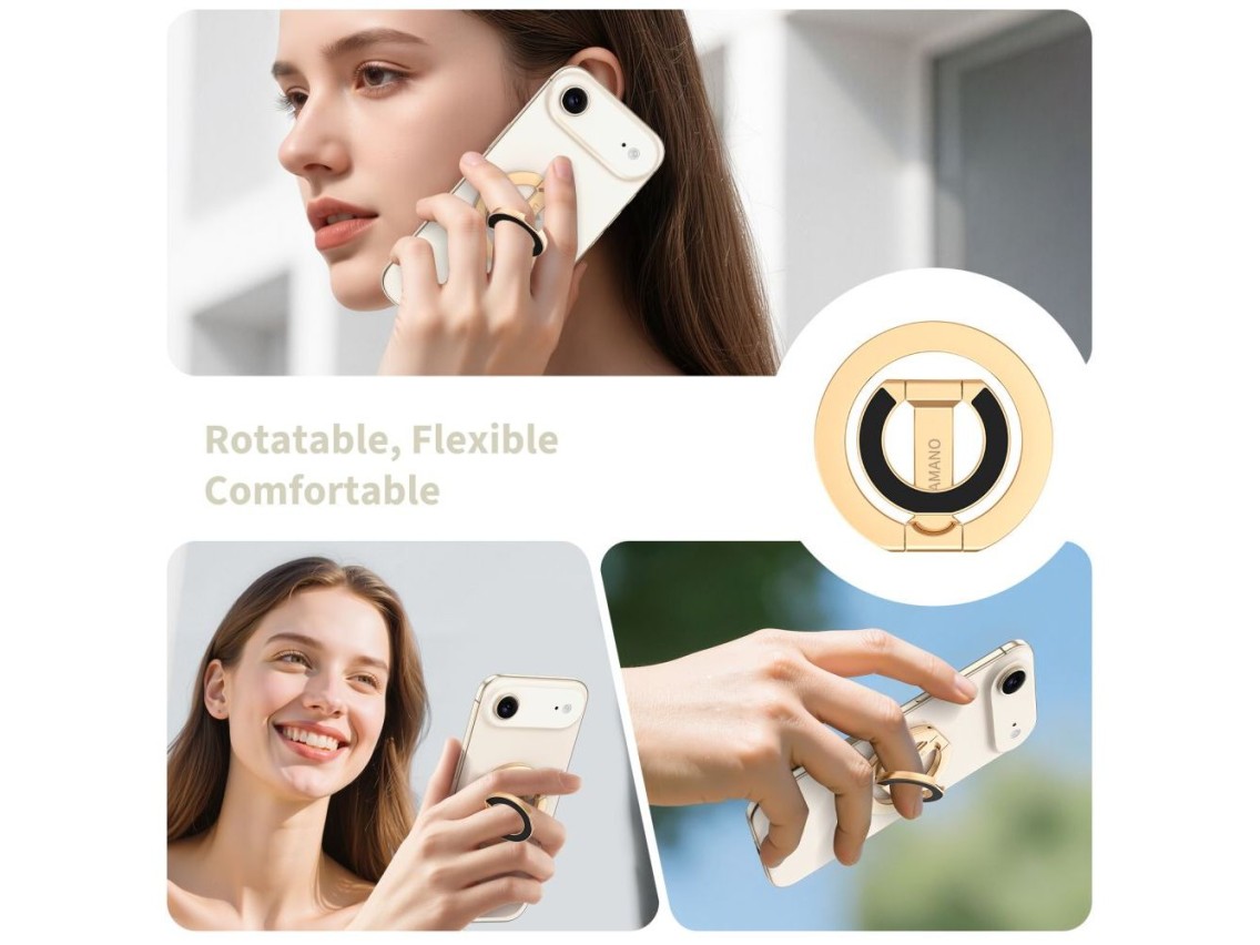 Anel magnético Tech-Protect MMR400 Lamano para celular - Dourado