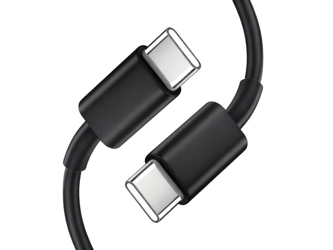 Cargador de pared Tech-Protect NCA45W-GAN de 2 puertos y 45 W con cable USB-C - Negro