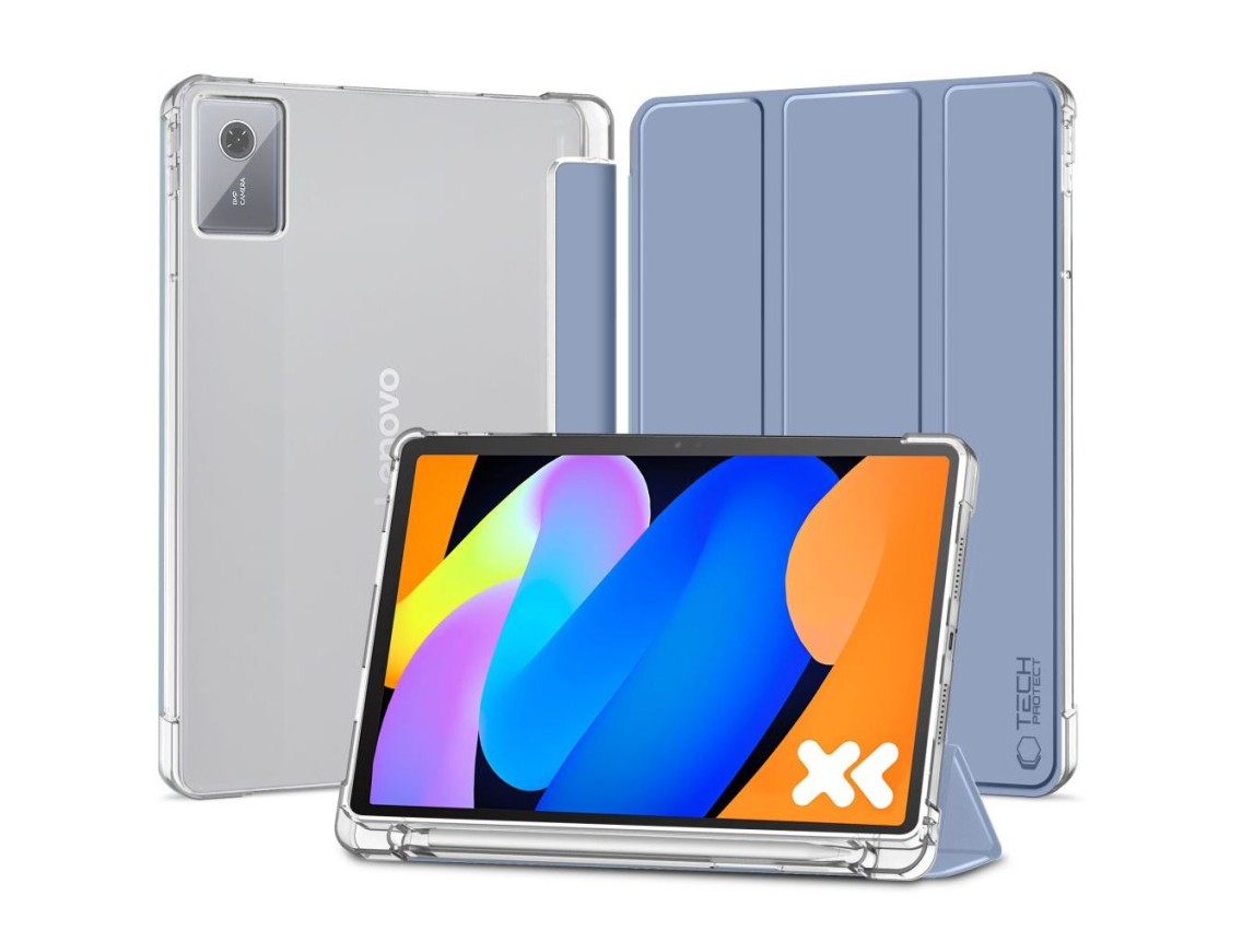 Capa híbrida Tech-Protect SC Pen para Lenovo Idea Tab 11.0 TB-336 - Azul
