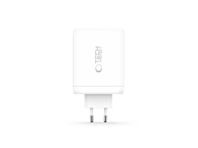 Tech-Protect NC200W-GaN 4-Port 200W Wall Charger - White Tech-Protect NC200W-GaN 4-Port 200W Wall Charger - White
