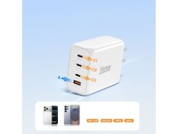 Carregador de parede Tech-Protect NC200W-GaN de 4 portas e 200 W - Branco Carregador de parede Tech-Protect NC200W-GaN de 4 portas e 200 W - Branco