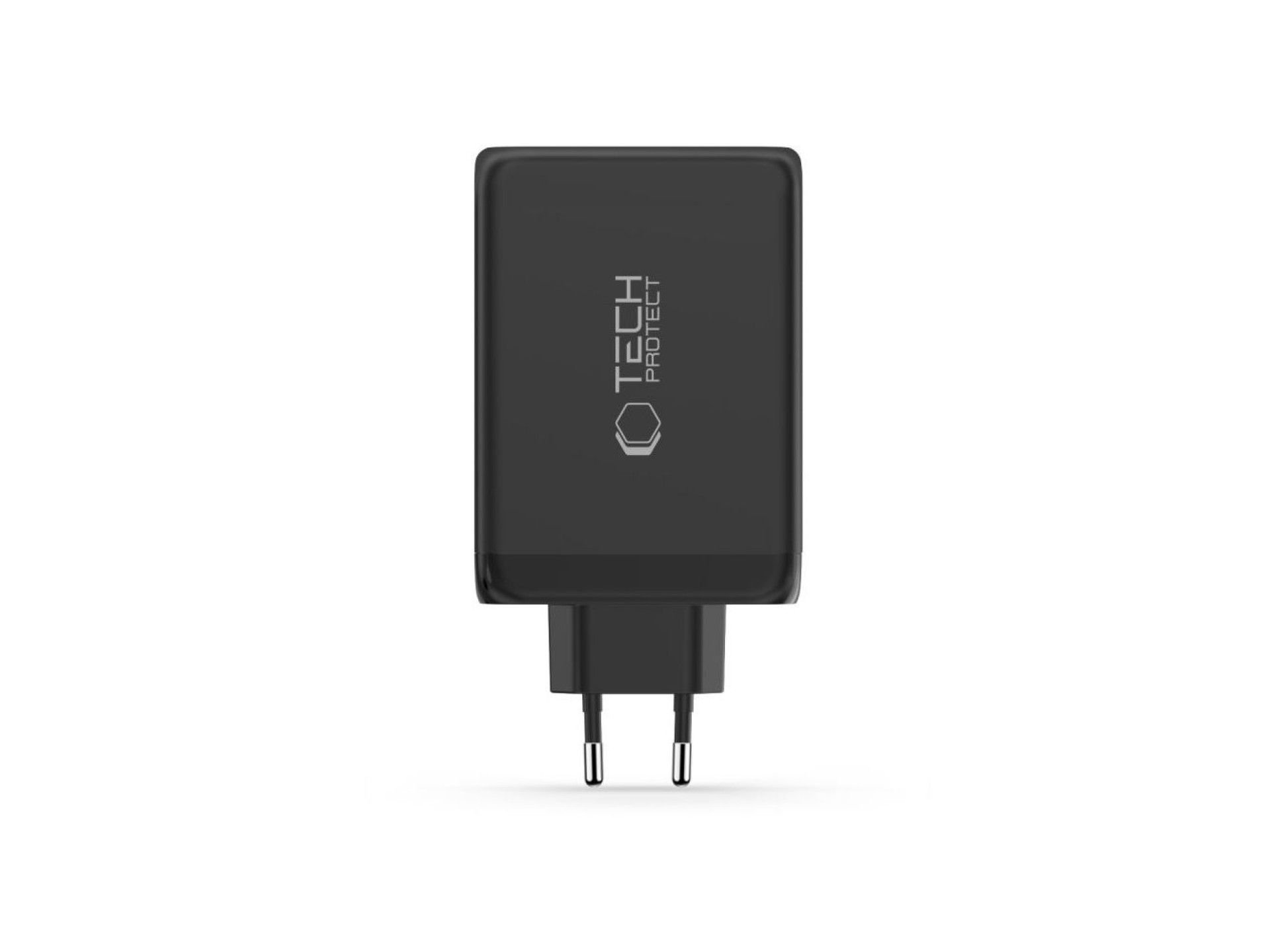 Cargador de pared Tech-Protect NC240W-GaN de 4 puertos y 240 W - Negro