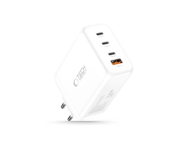 Tech-Protect NC240W-GaN 4-Port 240W Wall Charger - White Tech-Protect NC240W-GaN 4-Port 240W Wall Charger - White
