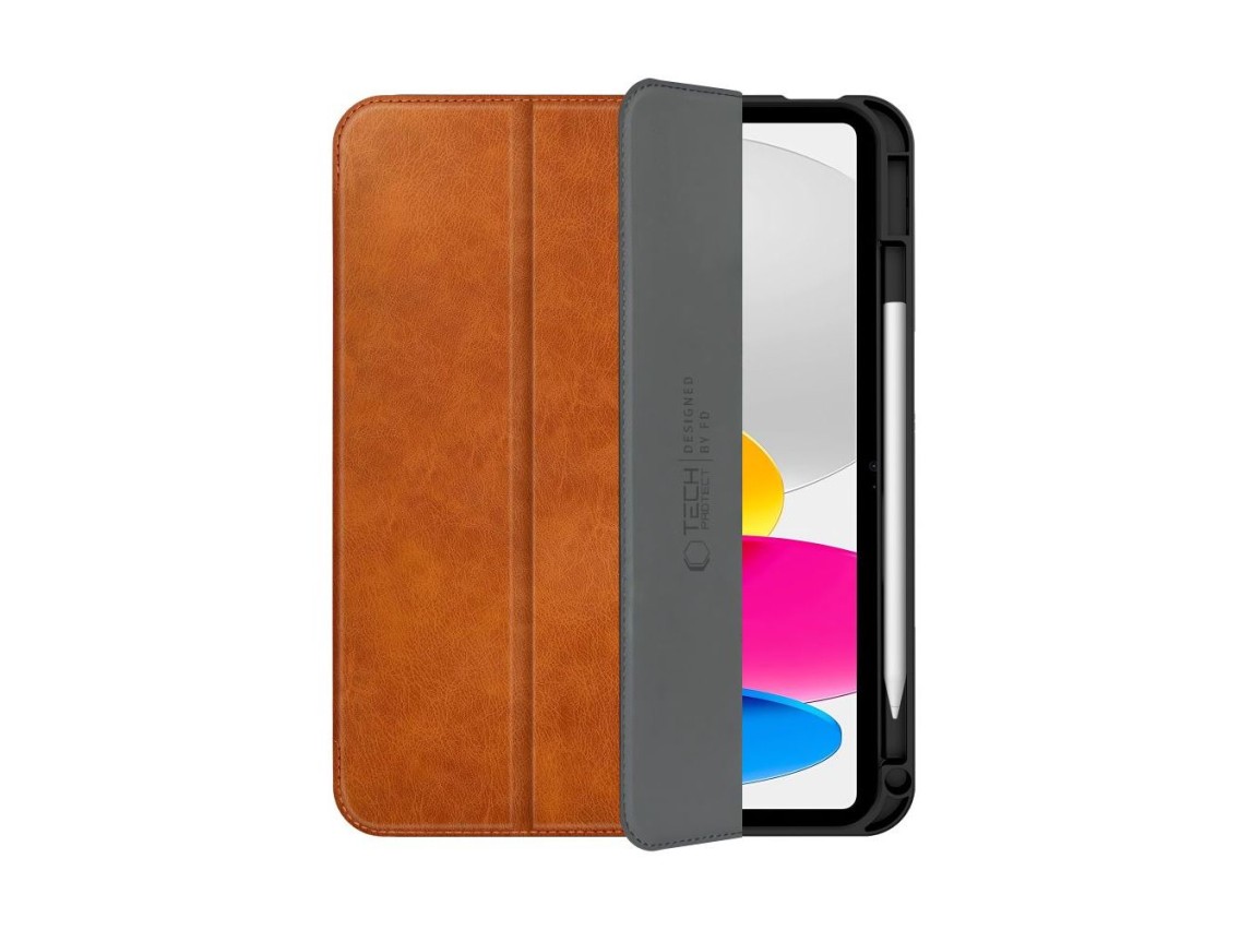 Capa Tech-Protect Fleece para iPad 10.9” (2022) / 11” (2025) - Marrom