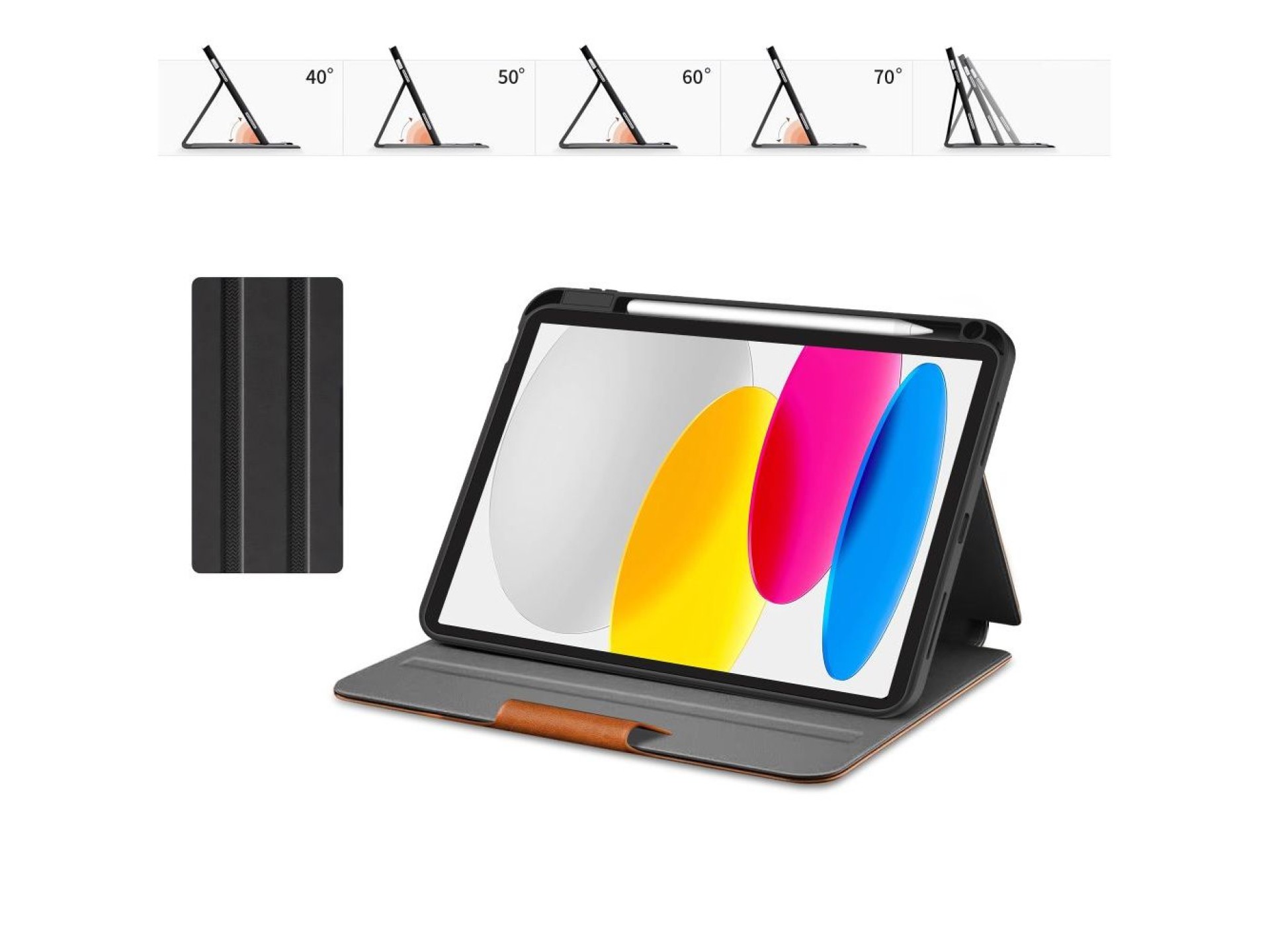 Capa Tech-Protect Fleece para iPad 10.9” (2022) / 11” (2025) - Marrom